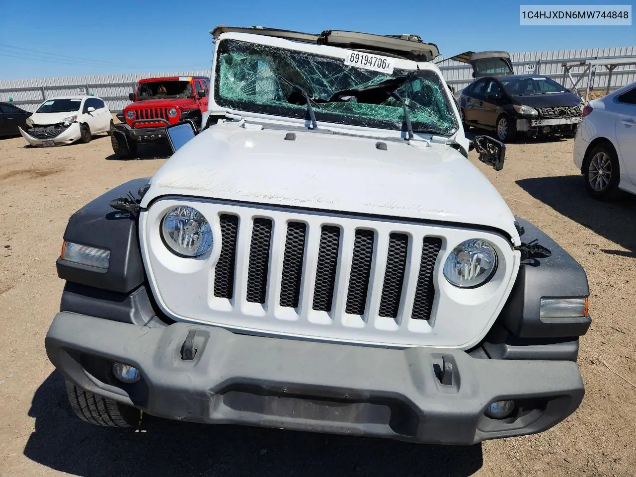 2021 JEEP WRANGLER VIN 1C4HJXDN6MW744848 — фото 5