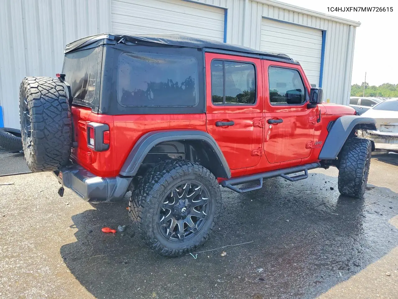 2021 JEEP WRANGLER VIN 1C4HJXFN7MW726615 — фото 3