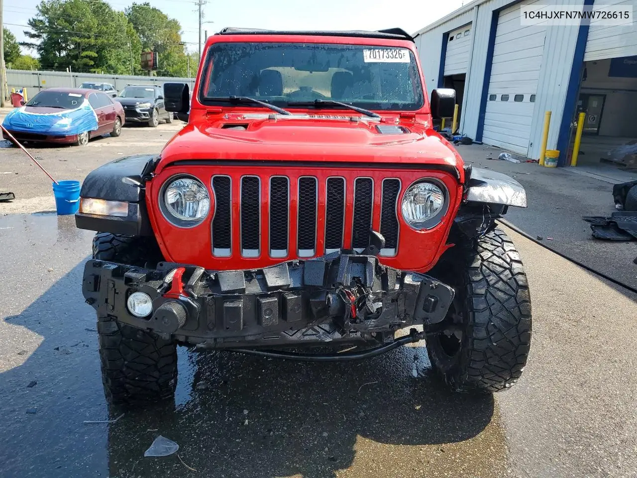 2021 JEEP WRANGLER VIN 1C4HJXFN7MW726615 — фото 5