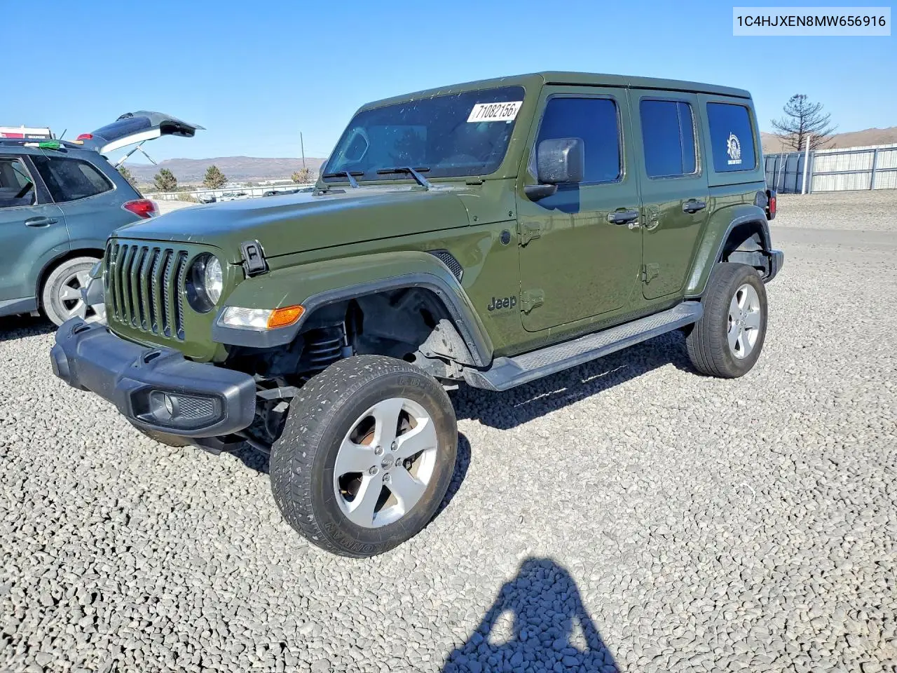 JEEP WRANGLER 2021, VIN 1C4HJXEN8MW656916
