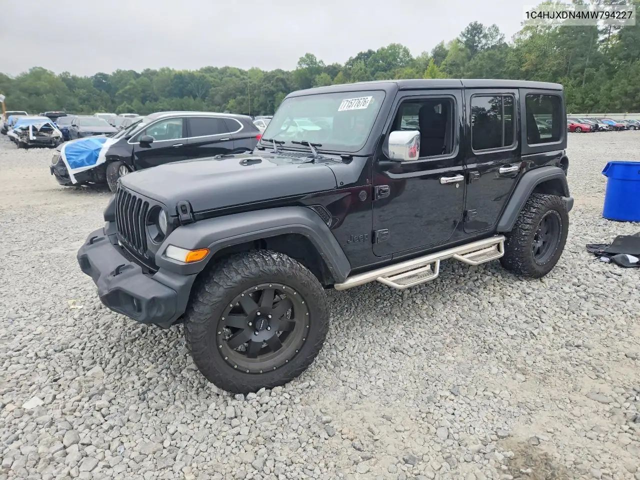 JEEP WRANGLER 2021, VIN 1C4HJXDN4MW794227