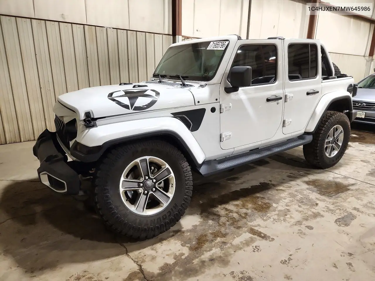 JEEP WRANGLER 2021, VIN 1C4HJXEN7MW645986