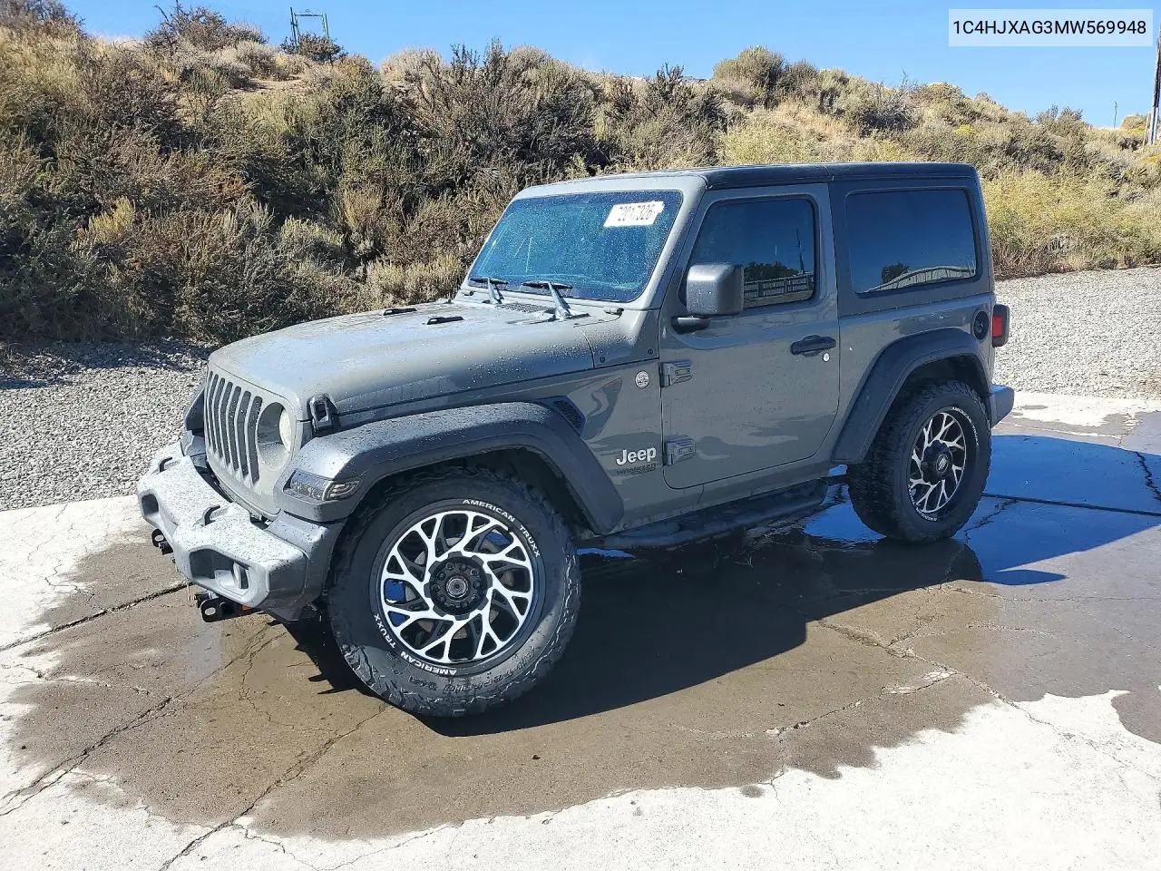 JEEP WRANGLER 2021, VIN 1C4HJXAG3MW569948