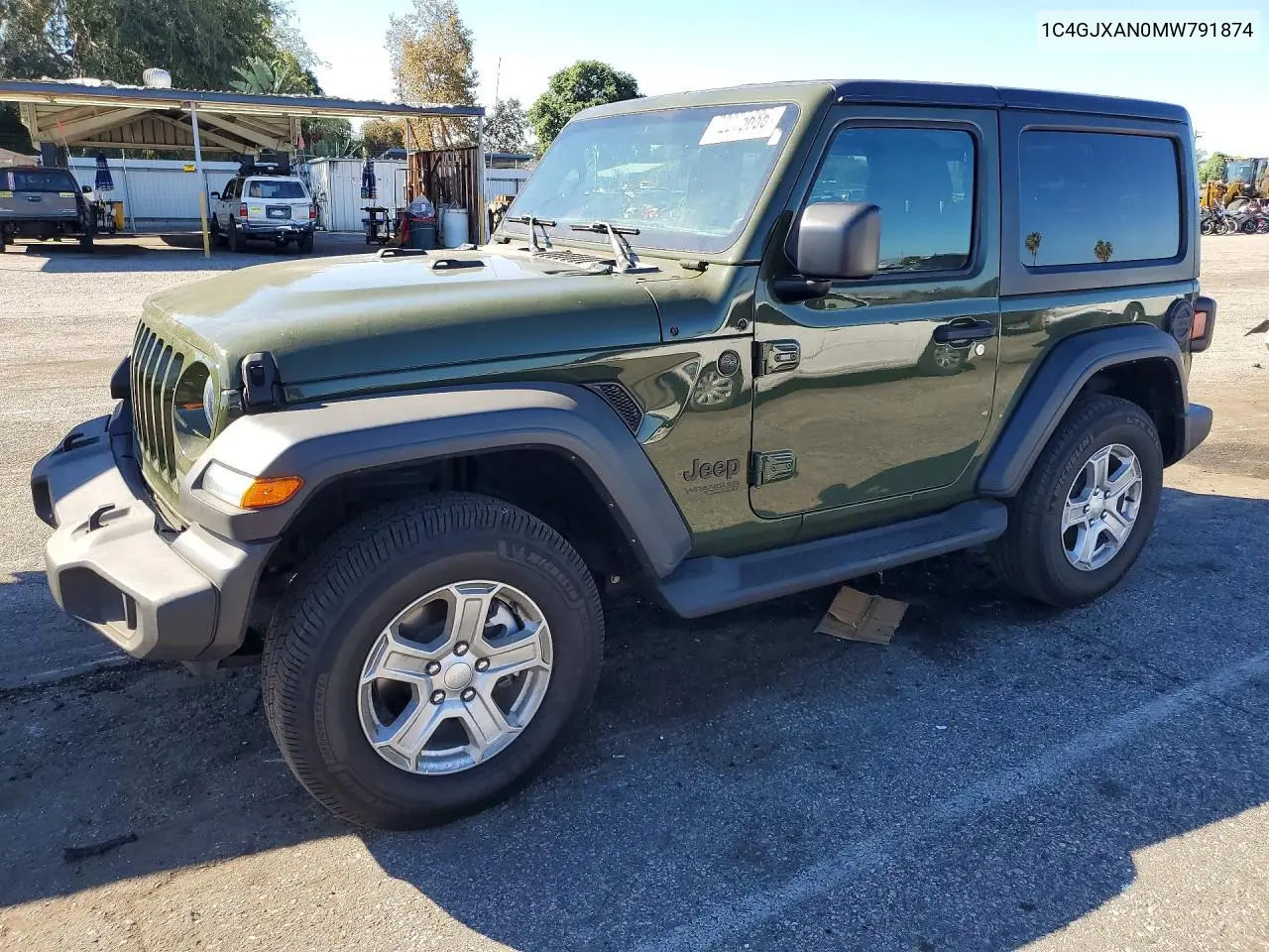 JEEP WRANGLER 2021, VIN 1C4GJXAN0MW791874