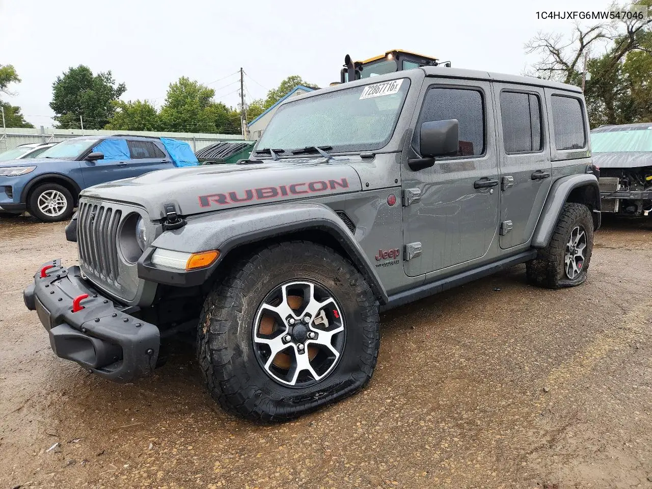 JEEP WRANGLER 2021, VIN 1C4HJXFG6MW547046