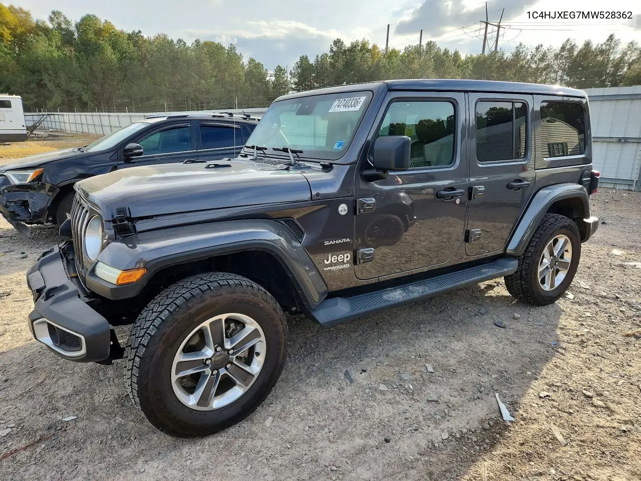 JEEP WRANGLER 2021, VIN 1C4HJXEG7MW528362