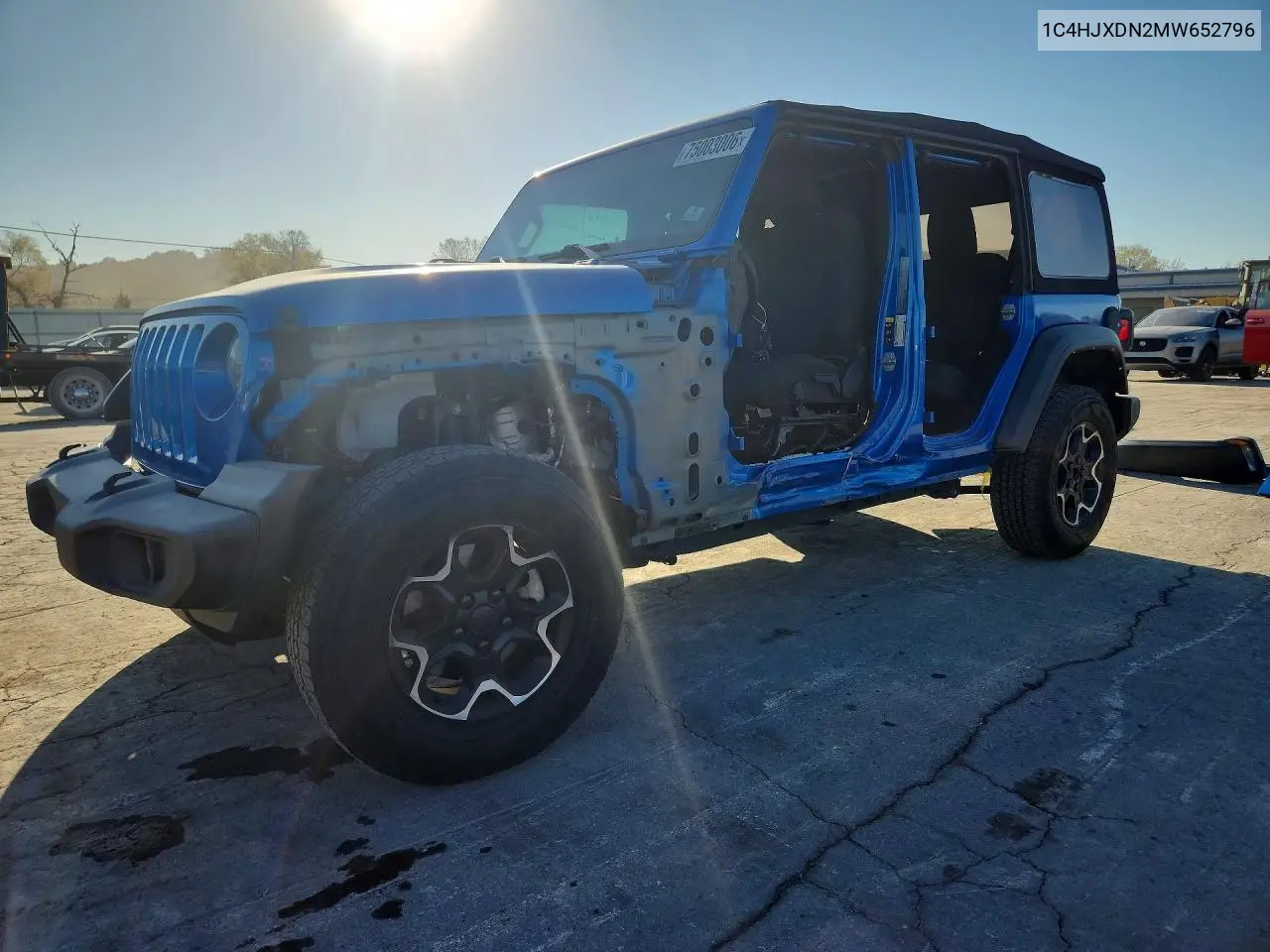 JEEP WRANGLER 2021, VIN 1C4HJXDN2MW652796