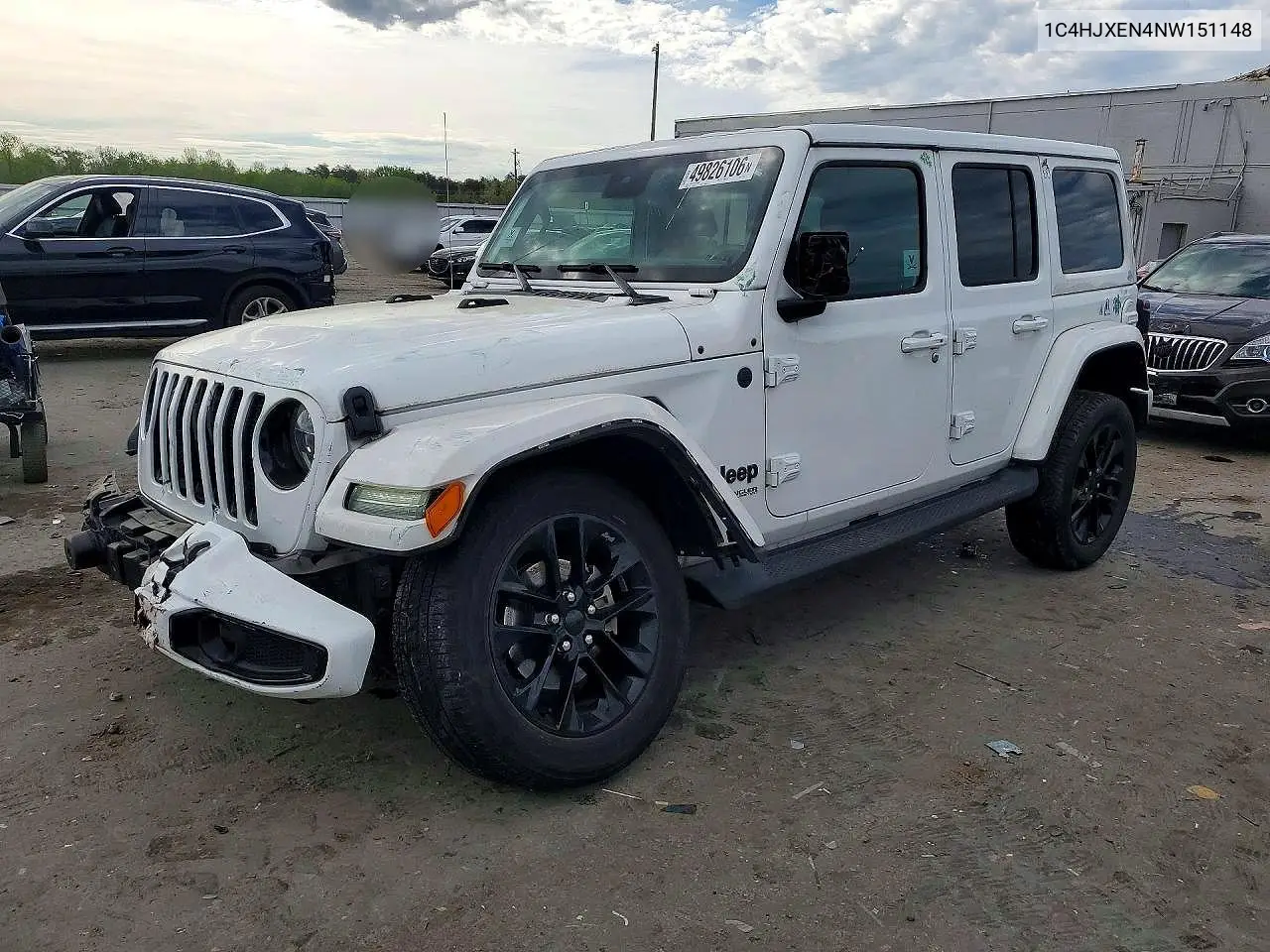 JEEP WRANGLER 2022, VIN 1C4HJXEN4NW151148
