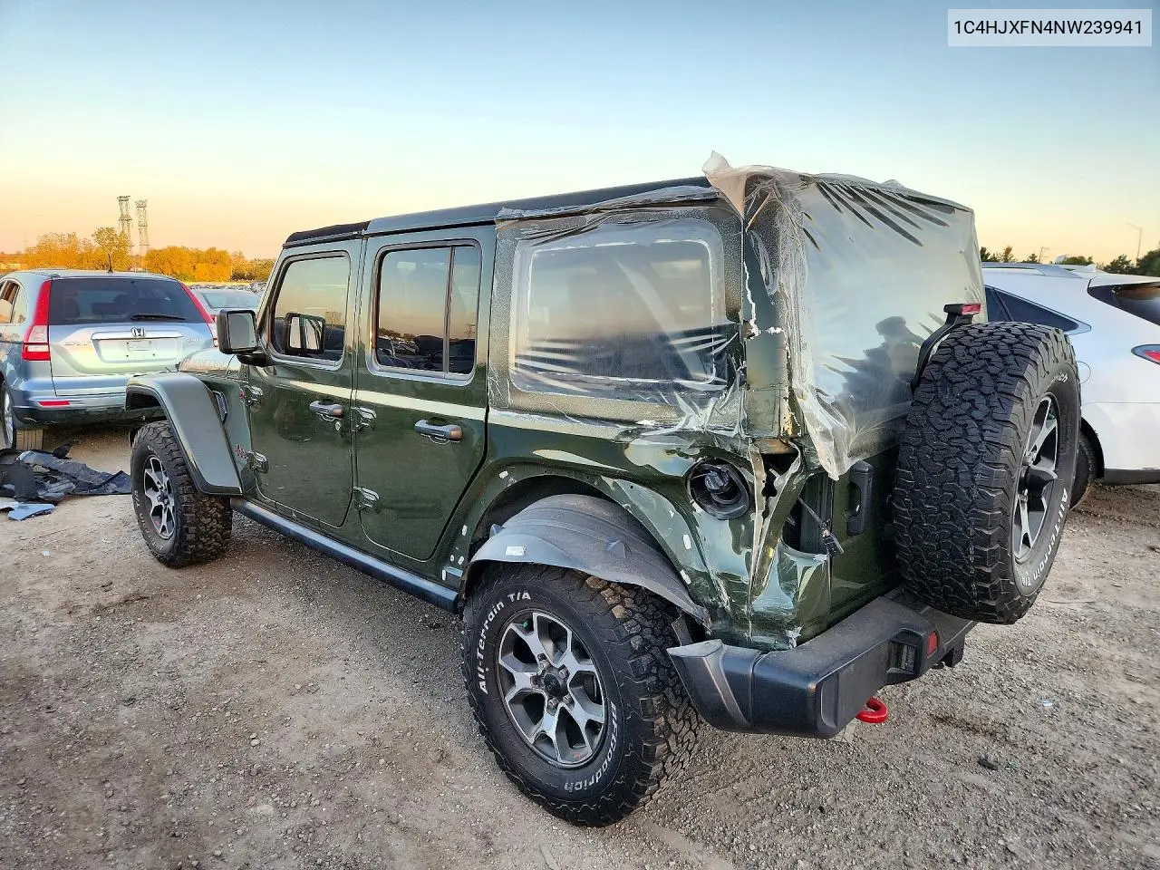 2022 JEEP WRANGLER VIN 1C4HJXFN4NW239941 — фото 2