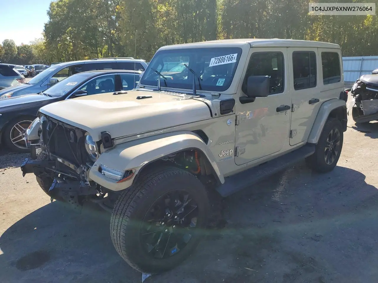 JEEP WRANGLER 2022, VIN 1C4JJXP6XNW276064