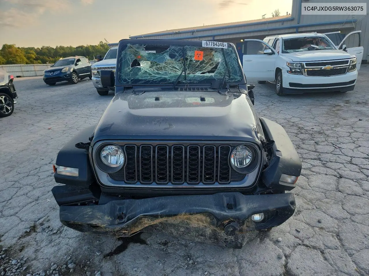 2024 JEEP WRANGLER VIN 1C4PJXDG5RW363075 — фото 5