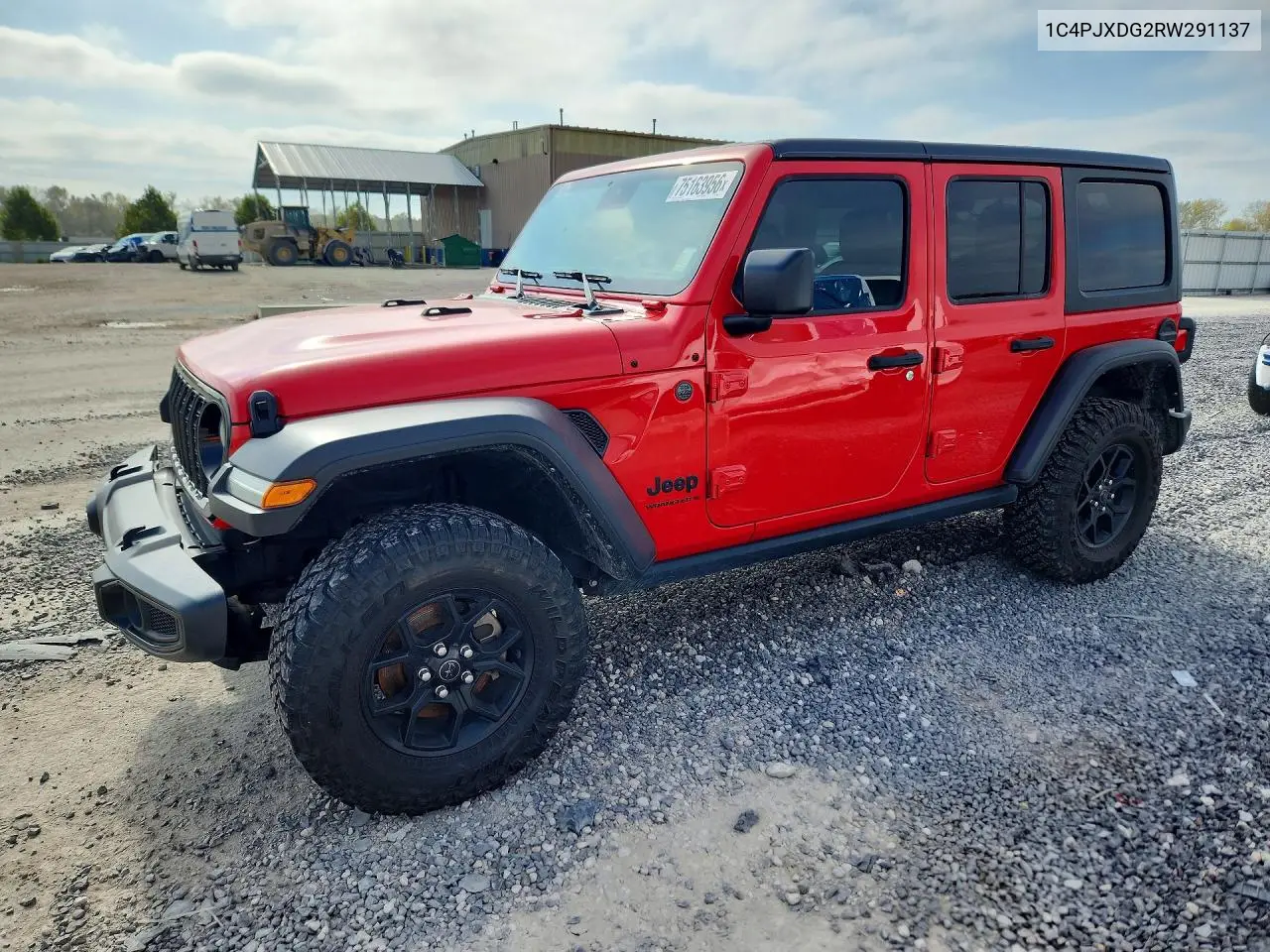 JEEP WRANGLER 2024, VIN 1C4PJXDG2RW291137
