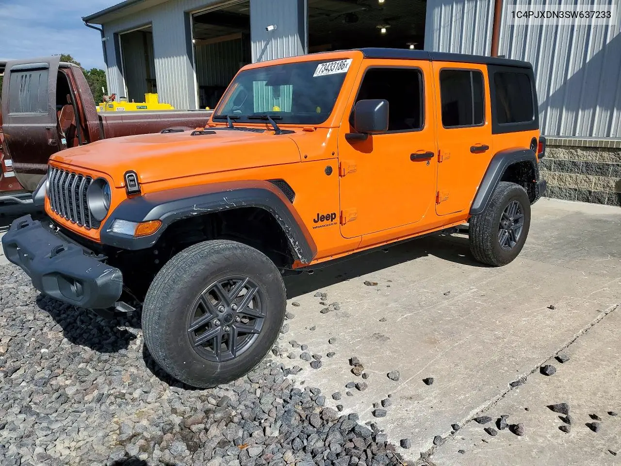 JEEP WRANGLER 2025, VIN 1C4PJXDN3SW637233