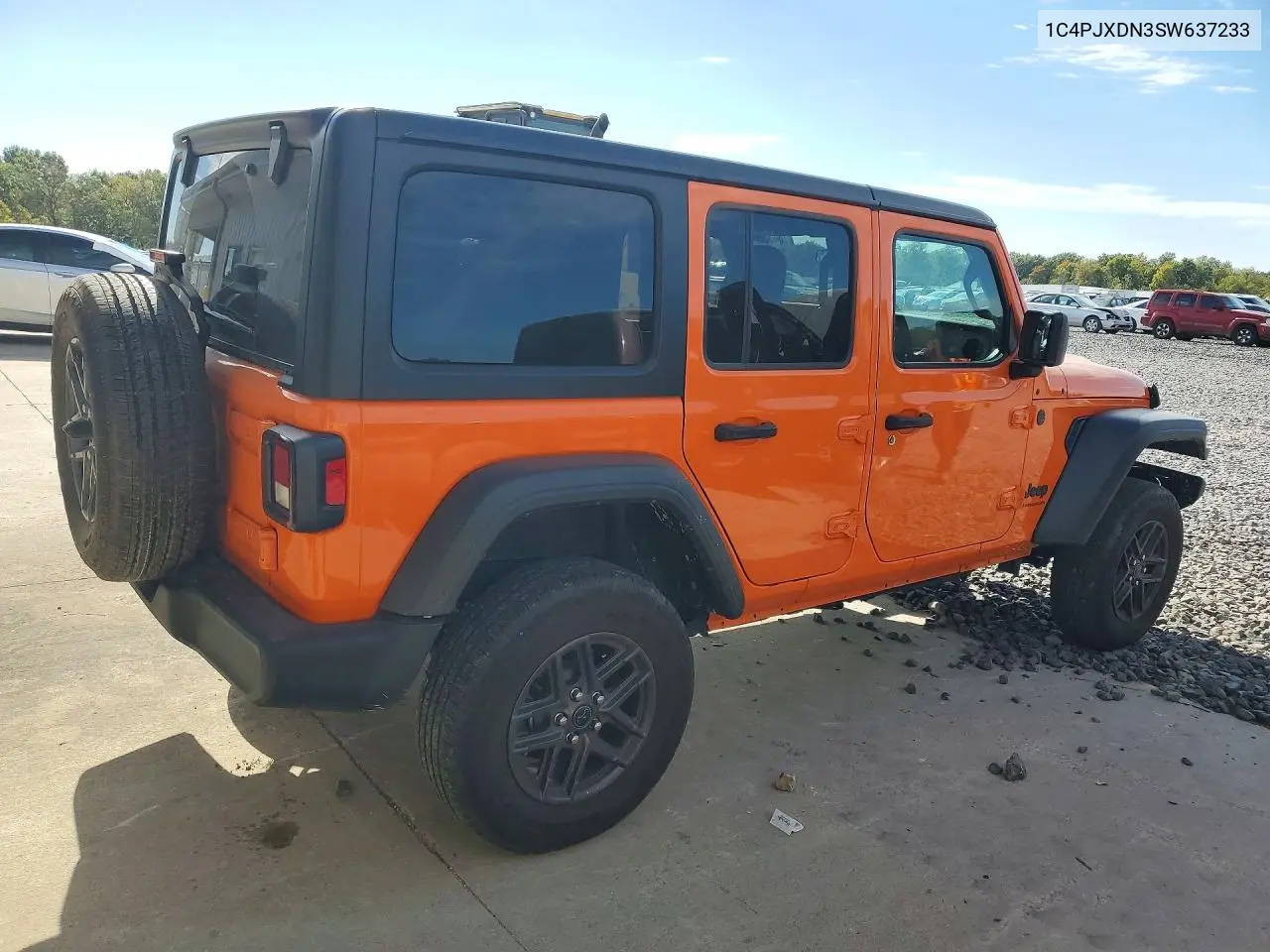 2025 JEEP WRANGLER VIN 1C4PJXDN3SW637233 — фото 3