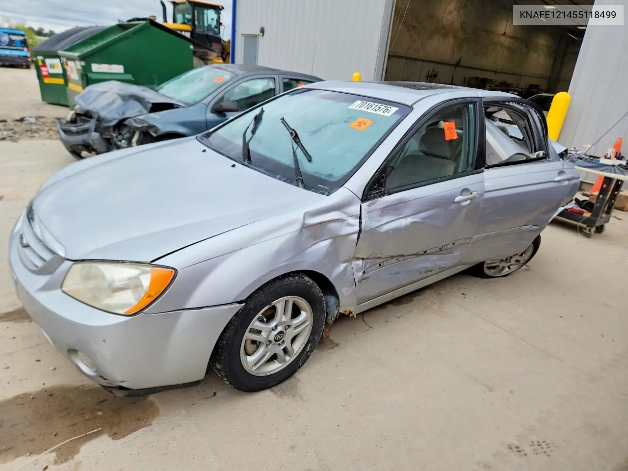KIA SPECTRA 2005, VIN KNAFE121455118499