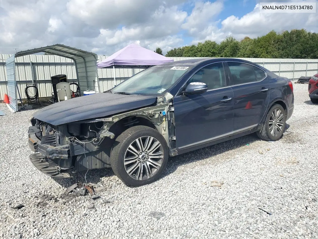 KIA CADENZA 2014, VIN KNALN4D71E5134780