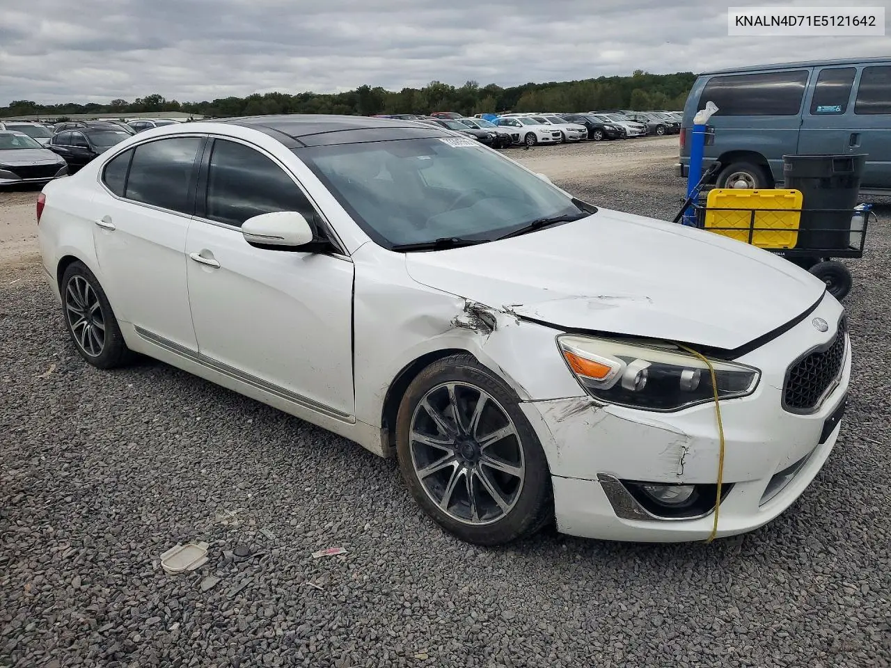 2014 KIA CADENZA VIN KNALN4D71E5121642 — фото 4