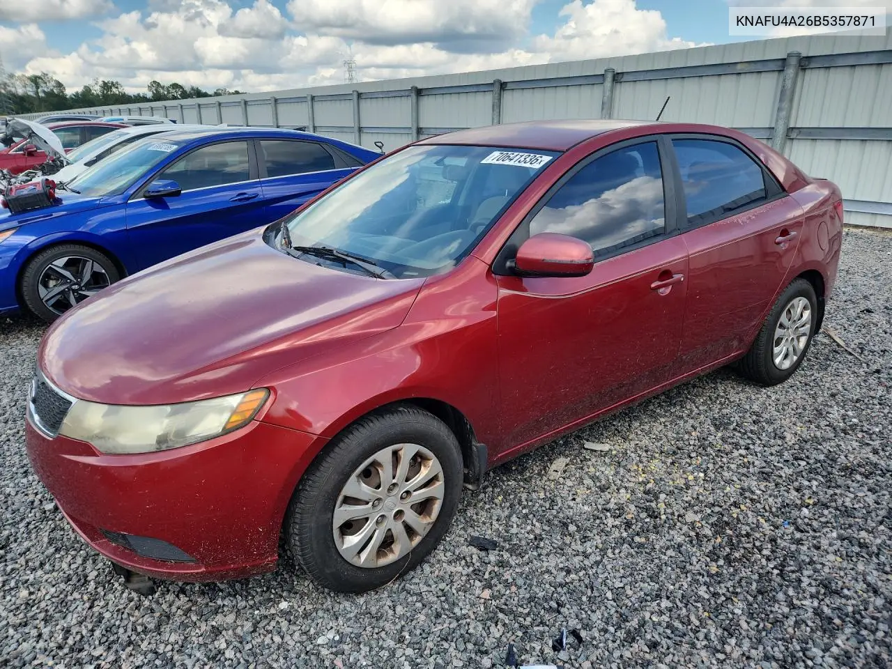 KIA FORTE 2011, VIN KNAFU4A26B5357871
