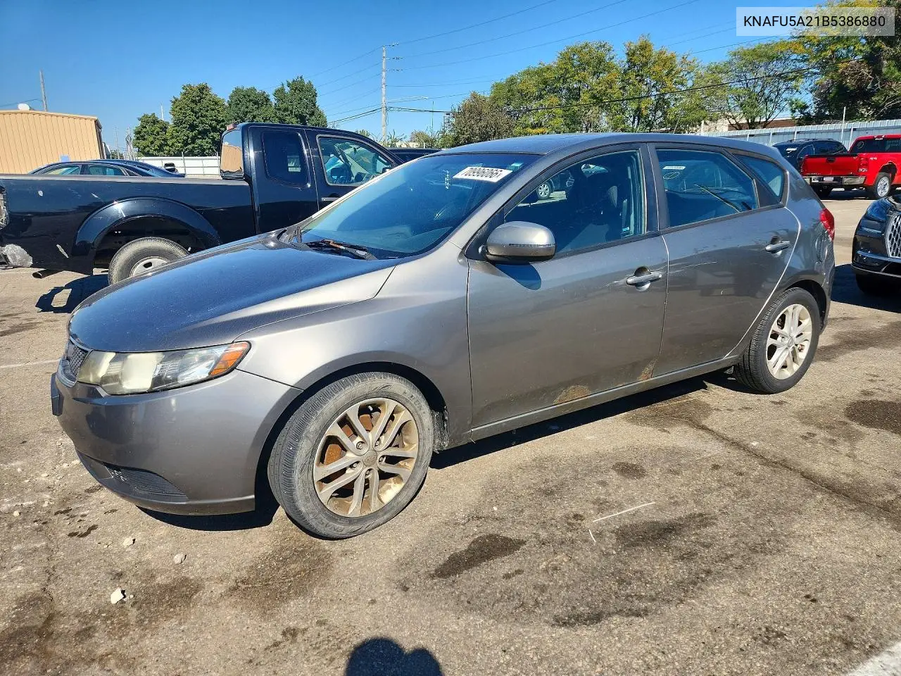 KIA FORTE 2011, VIN KNAFU5A21B5386880
