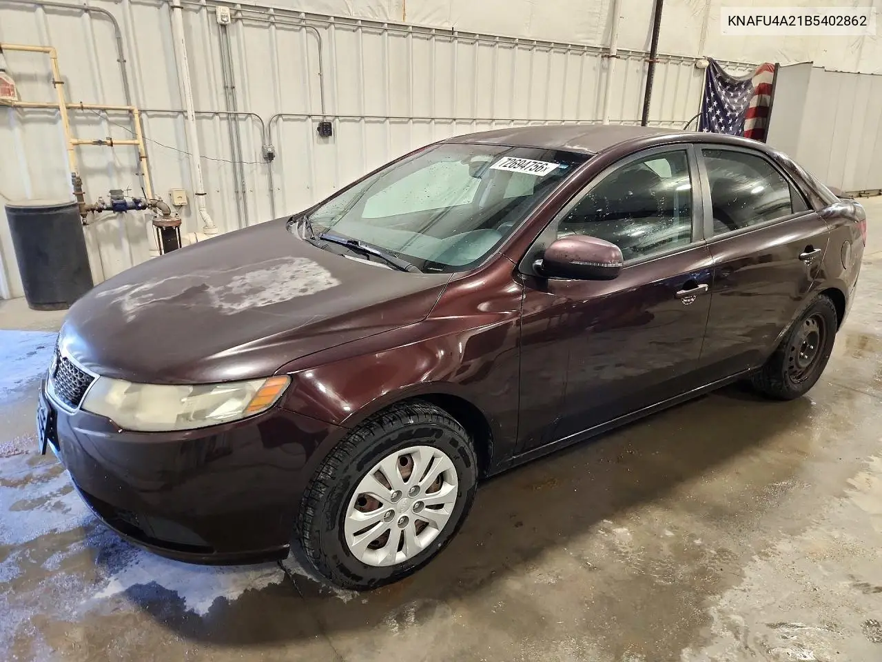KIA FORTE 2011, VIN KNAFU4A21B5402862