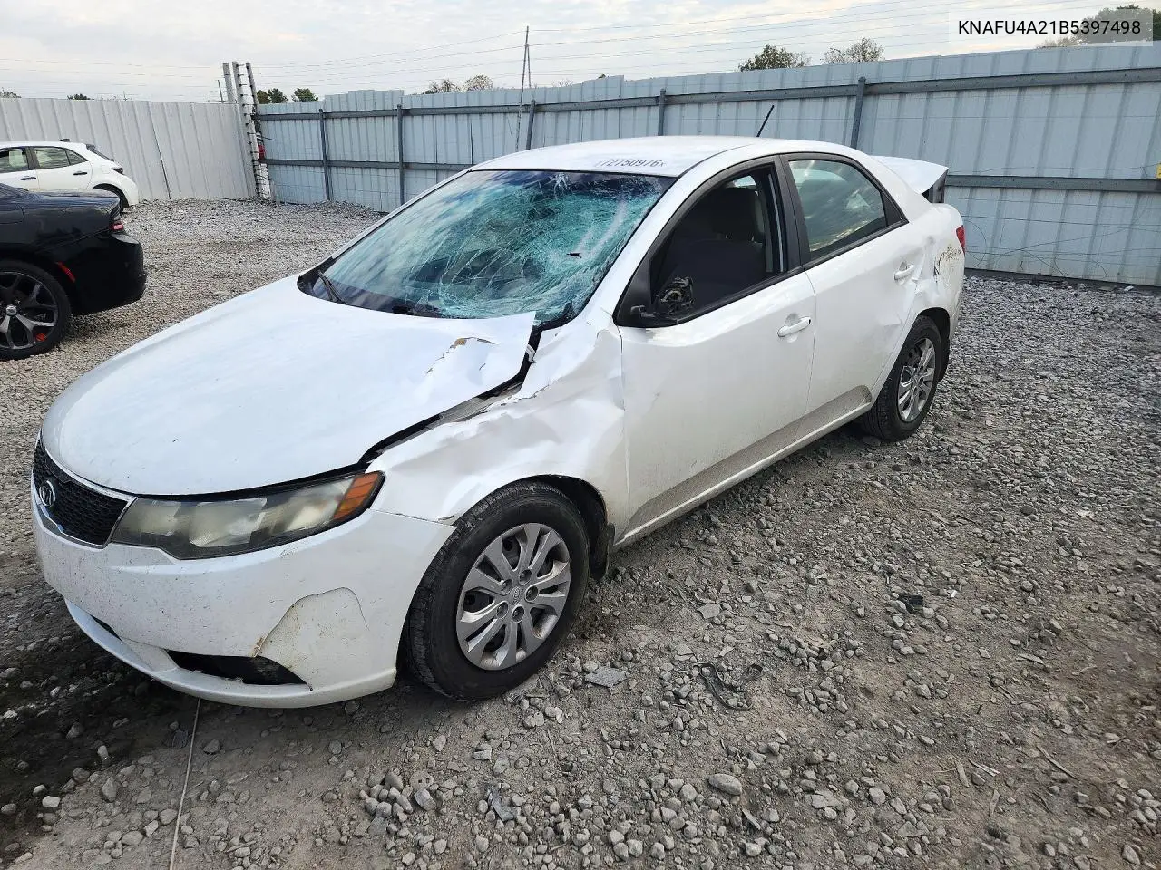 KIA FORTE 2011, VIN KNAFU4A21B5397498