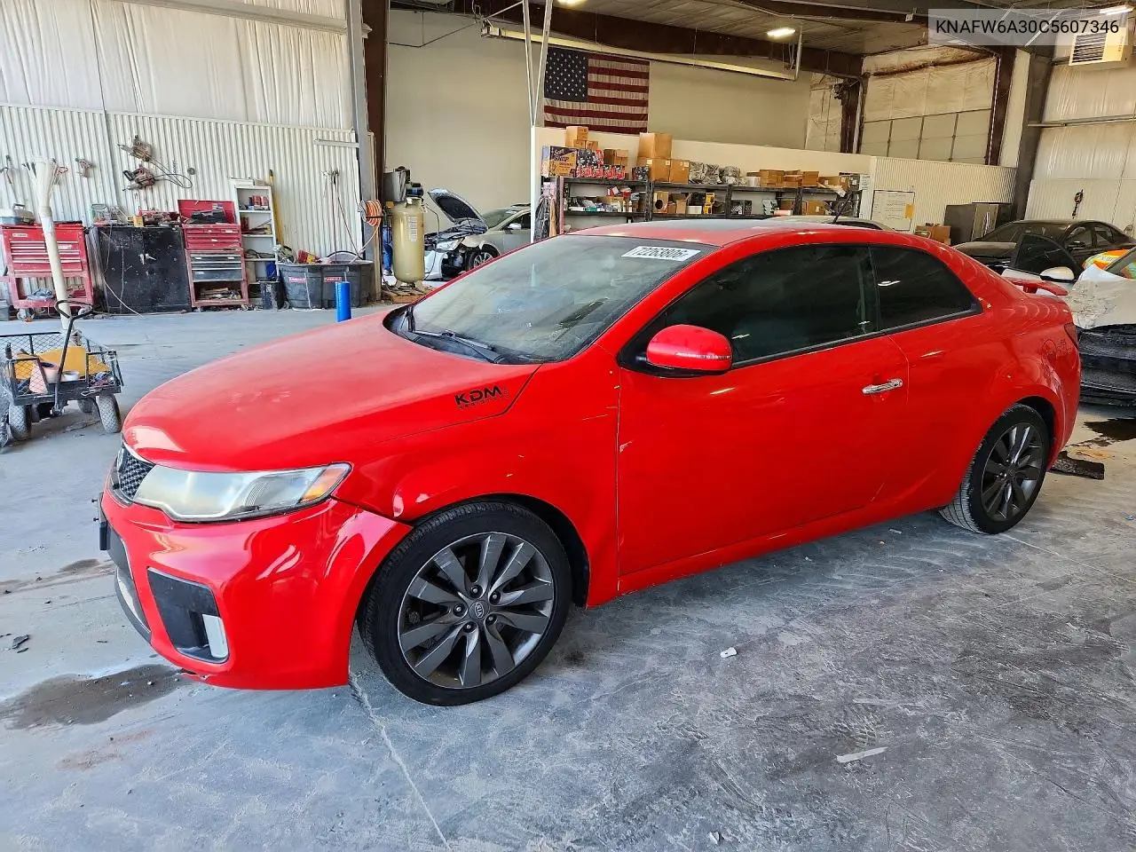 KIA FORTE 2012, VIN KNAFW6A30C5607346