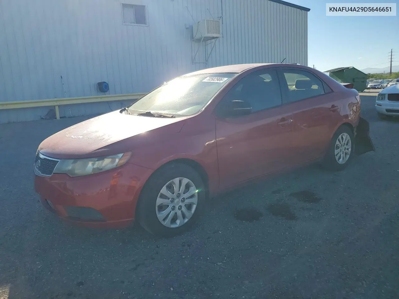 KIA FORTE 2013, VIN KNAFU4A29D5646651