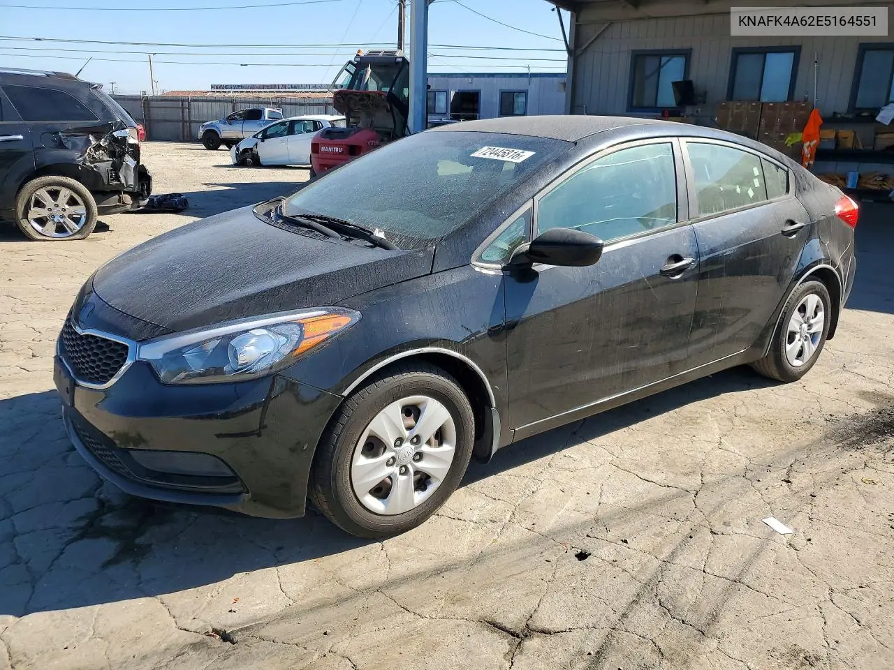 KIA FORTE 2014, VIN KNAFK4A62E5164551