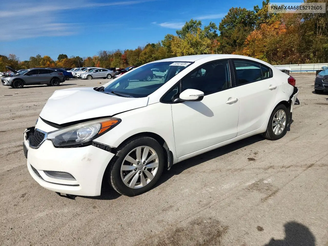 KIA FORTE 2014, VIN KNAFX4A68E5212605
