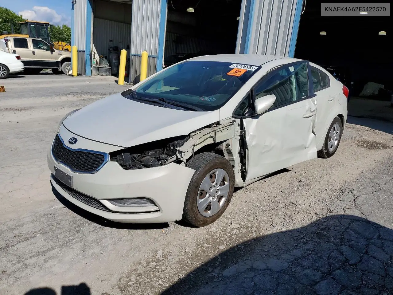 KIA FORTE 2015, VIN KNAFK4A62F5422570