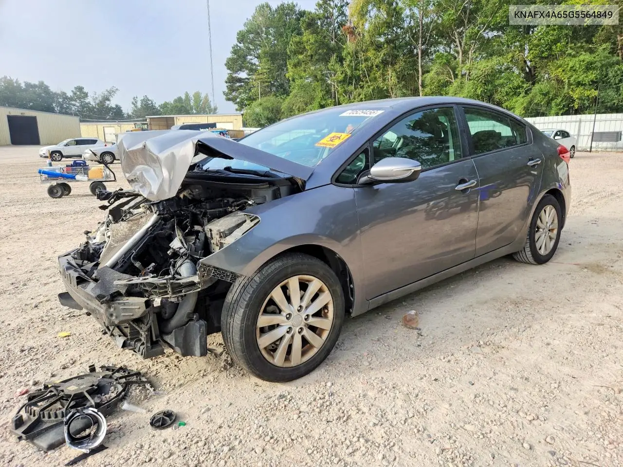 KIA FORTE 2016, VIN KNAFX4A65G5564849