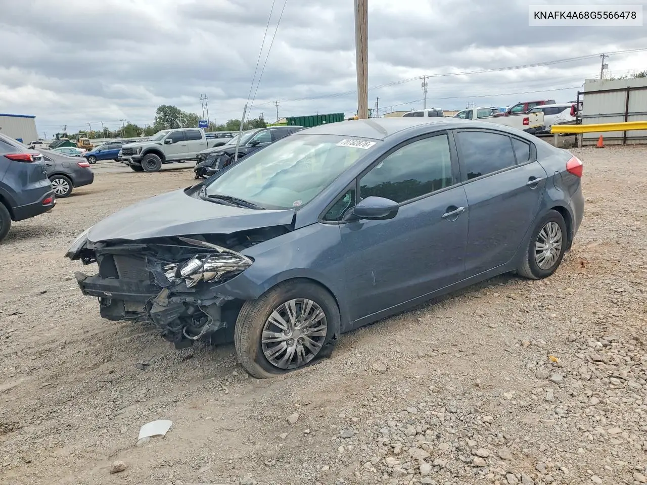 KIA FORTE 2016, VIN KNAFK4A68G5566478
