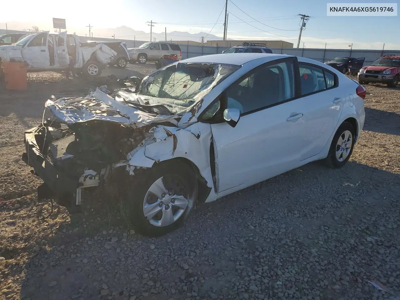 KIA FORTE 2016, VIN KNAFK4A6XG5619746