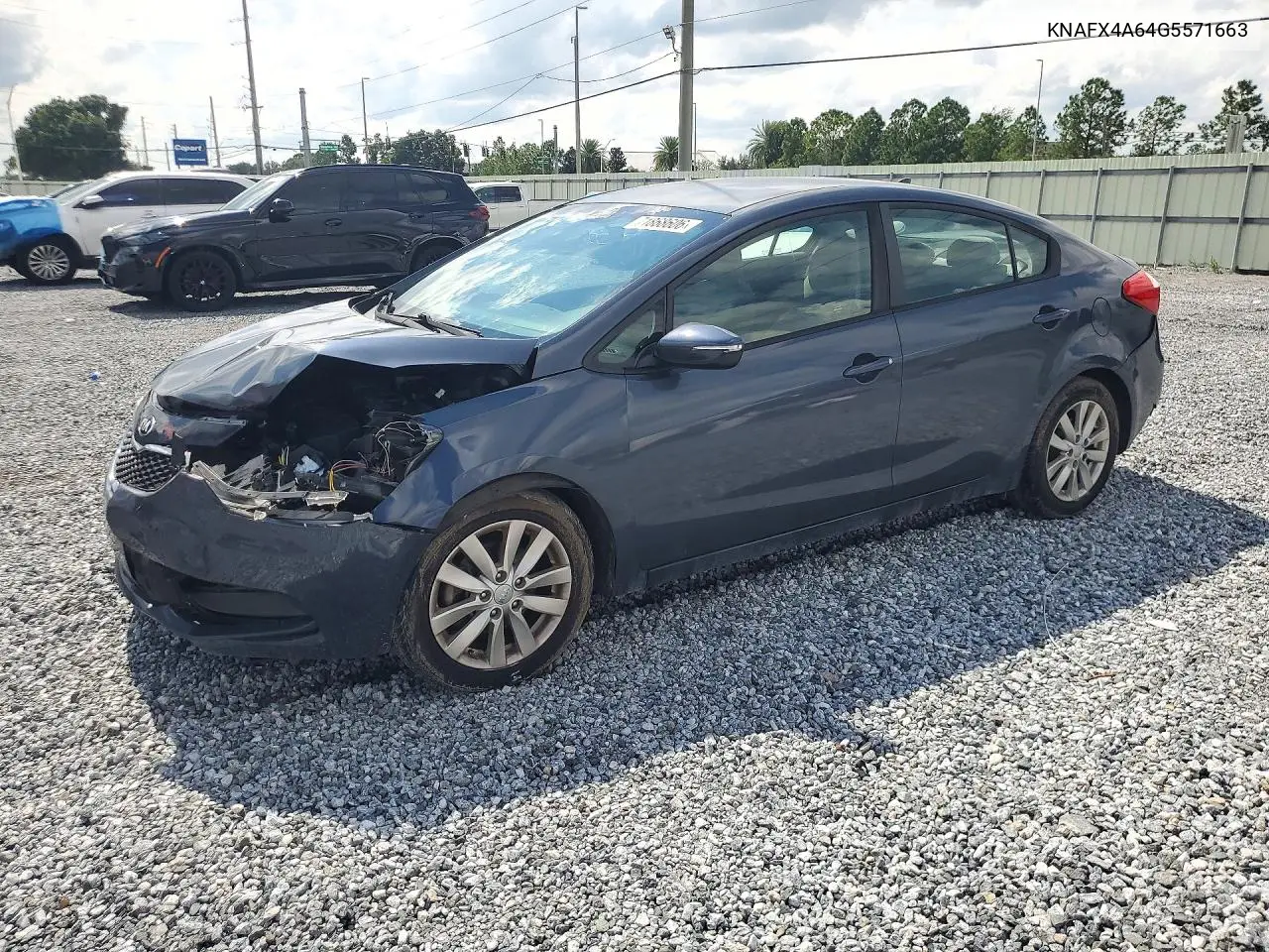 KIA FORTE 2016, VIN KNAFX4A64G5571663