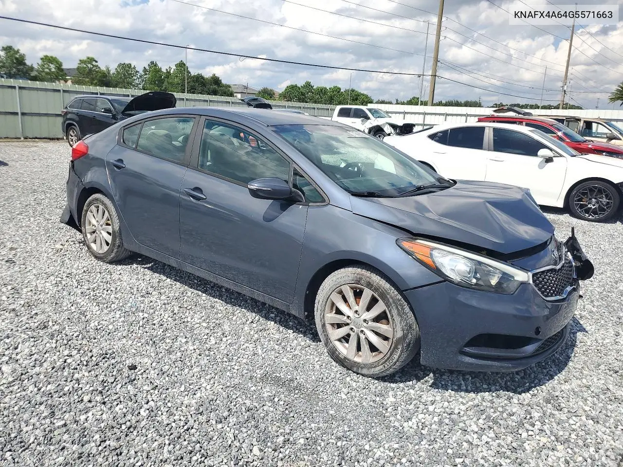 2016 KIA FORTE VIN KNAFX4A64G5571663 — фото 4