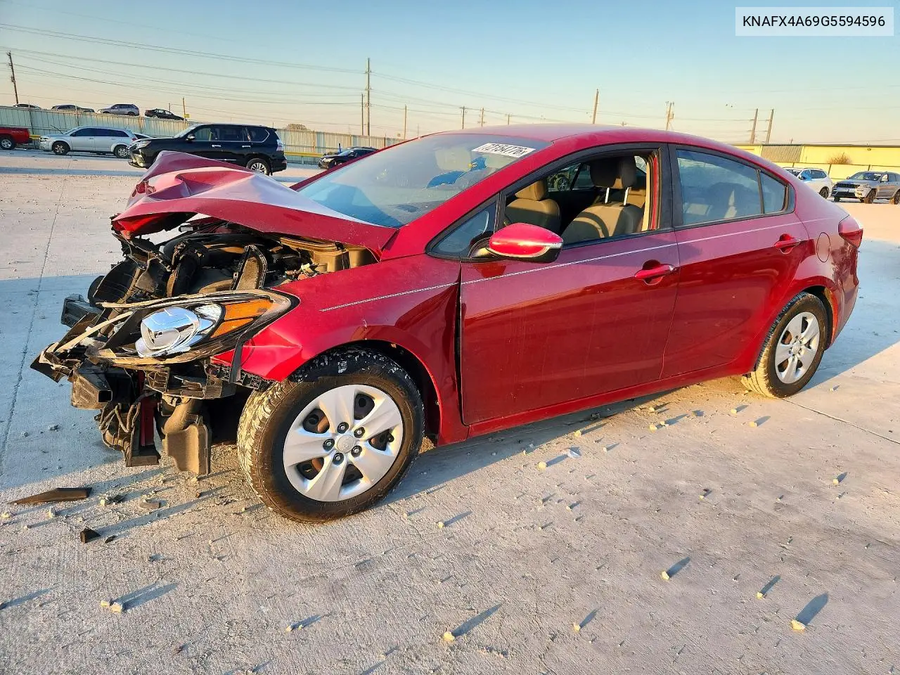 KIA FORTE 2016, VIN KNAFX4A69G5594596