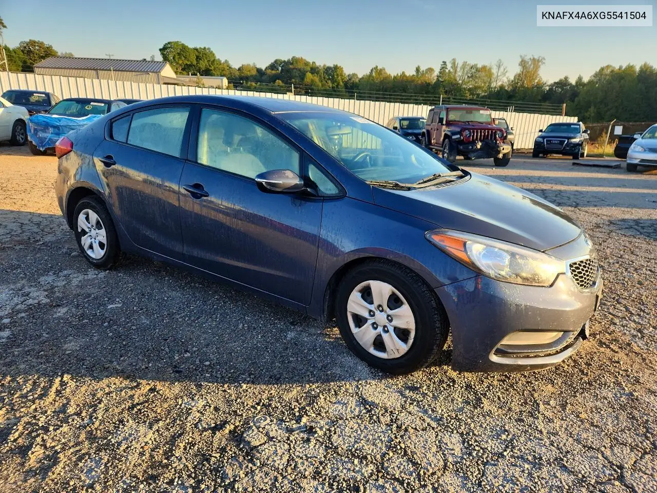 2016 KIA FORTE VIN KNAFX4A6XG5541504 — фото 4