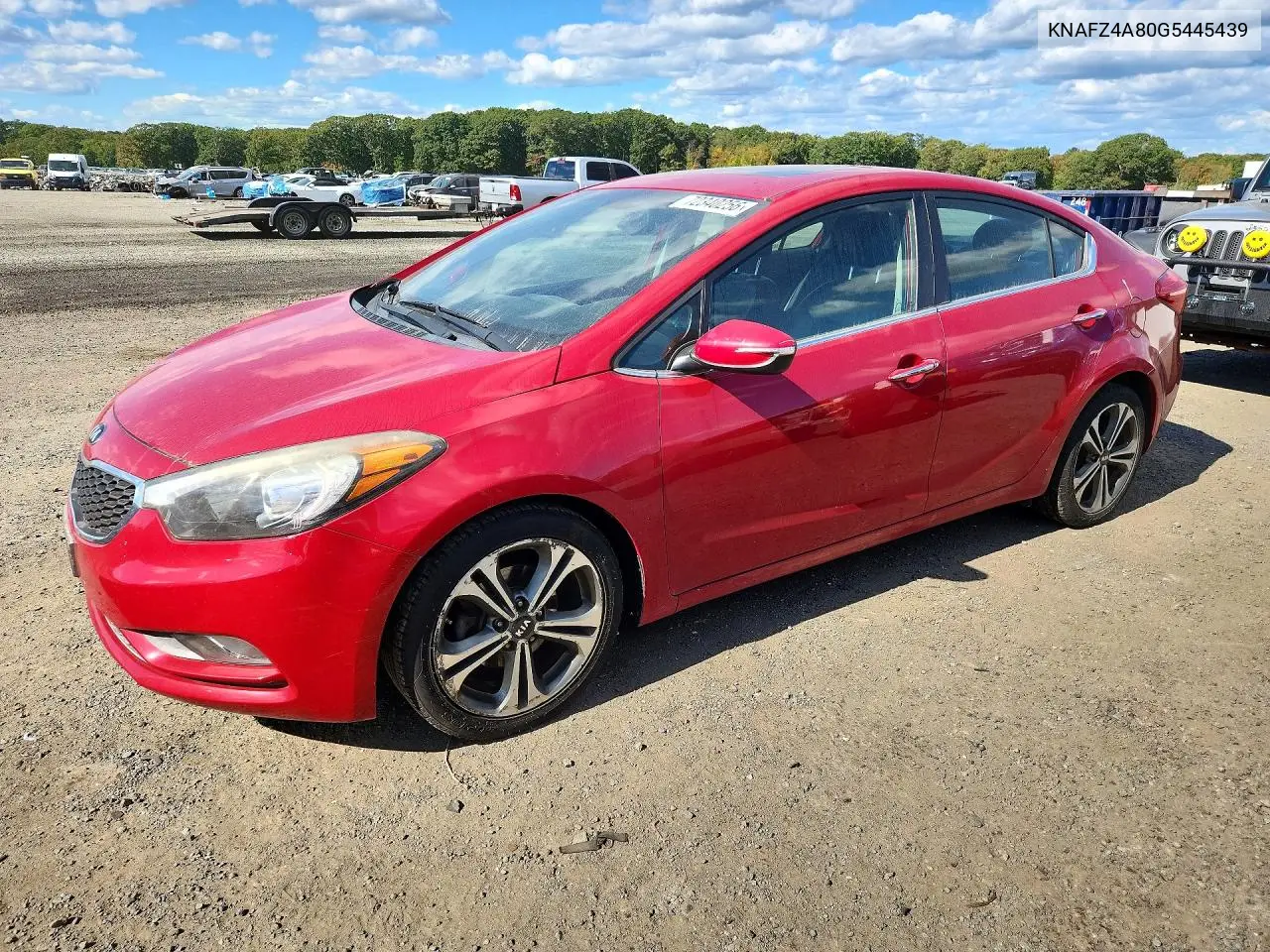 KIA FORTE 2016, VIN KNAFZ4A80G5445439
