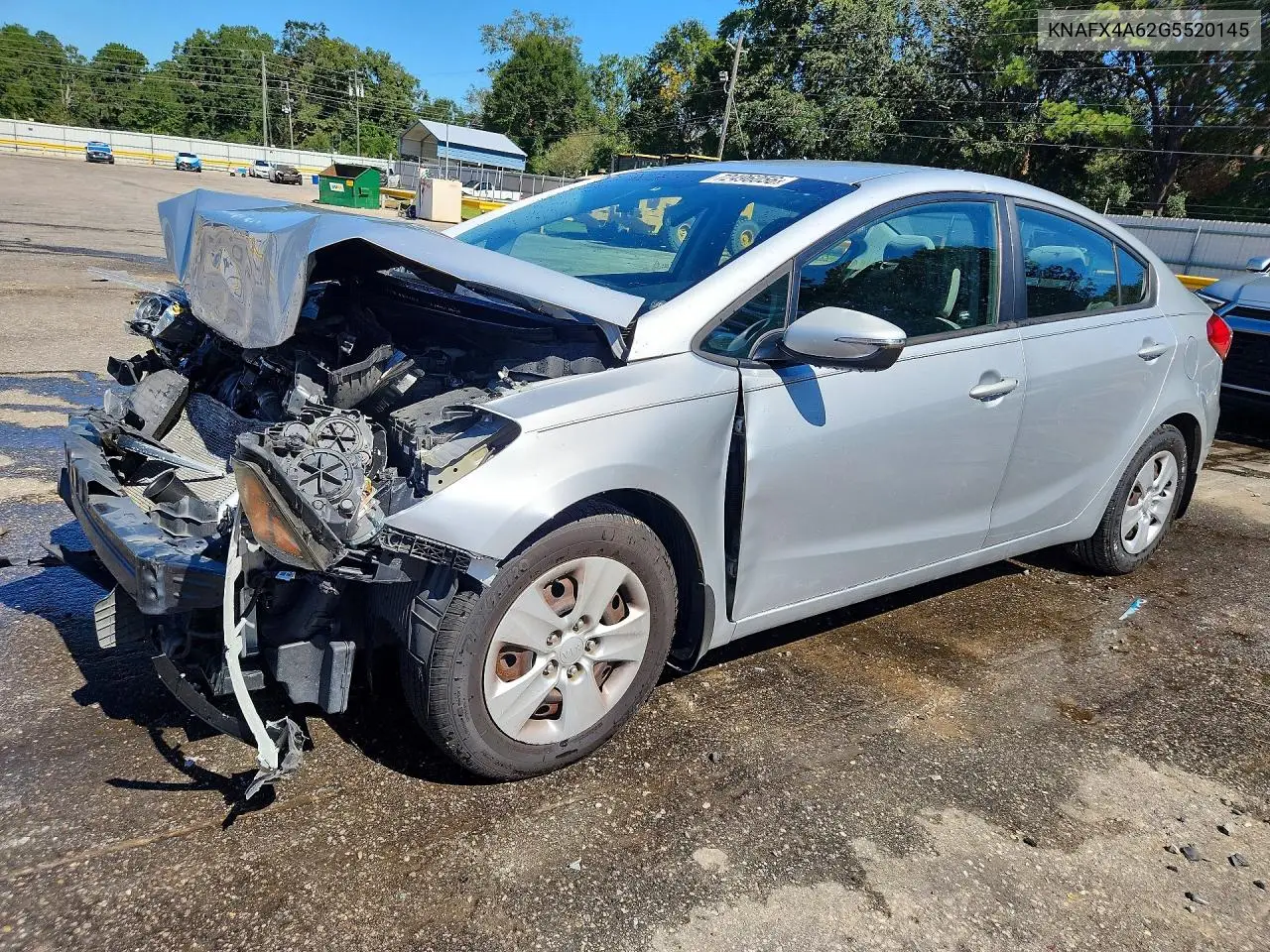 KIA FORTE 2016, VIN KNAFX4A62G5520145
