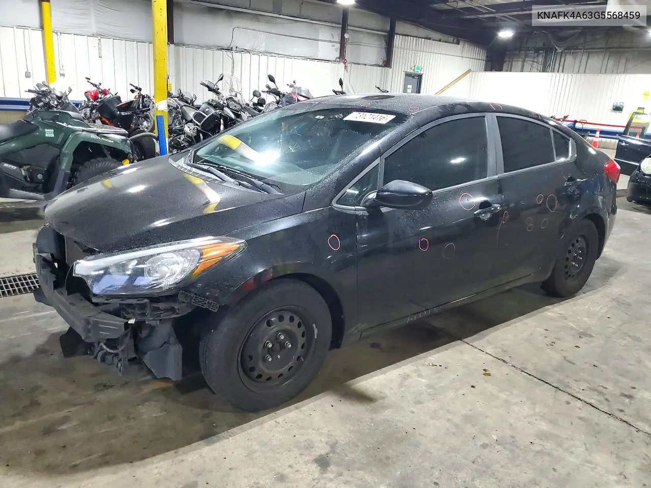 KIA FORTE 2016, VIN KNAFK4A63G5568459