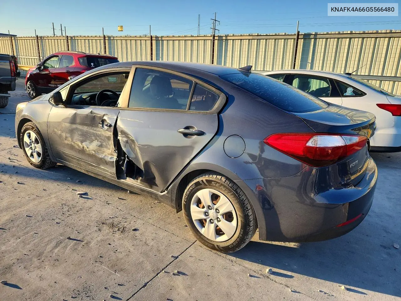 KIA FORTE 2016, VIN KNAFK4A66G5566480
