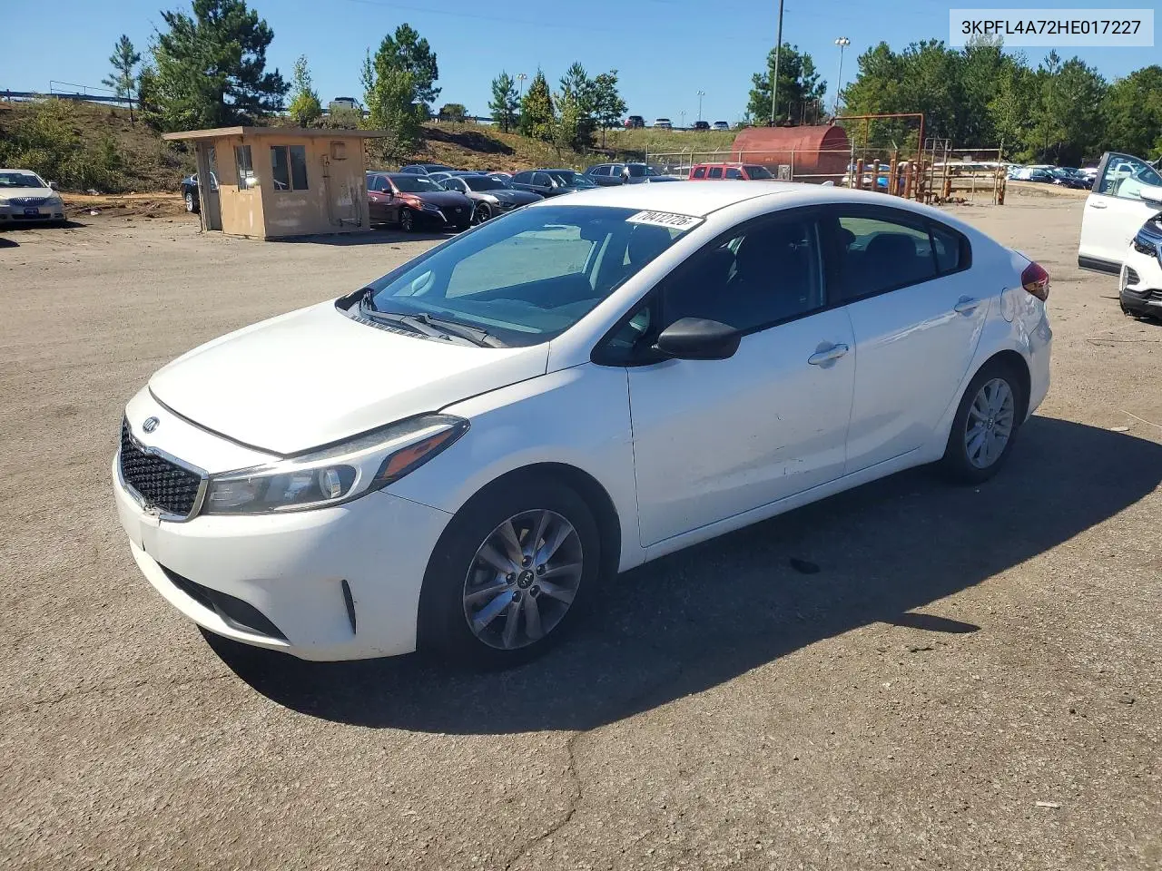 KIA FORTE 2017, VIN 3KPFL4A72HE017227
