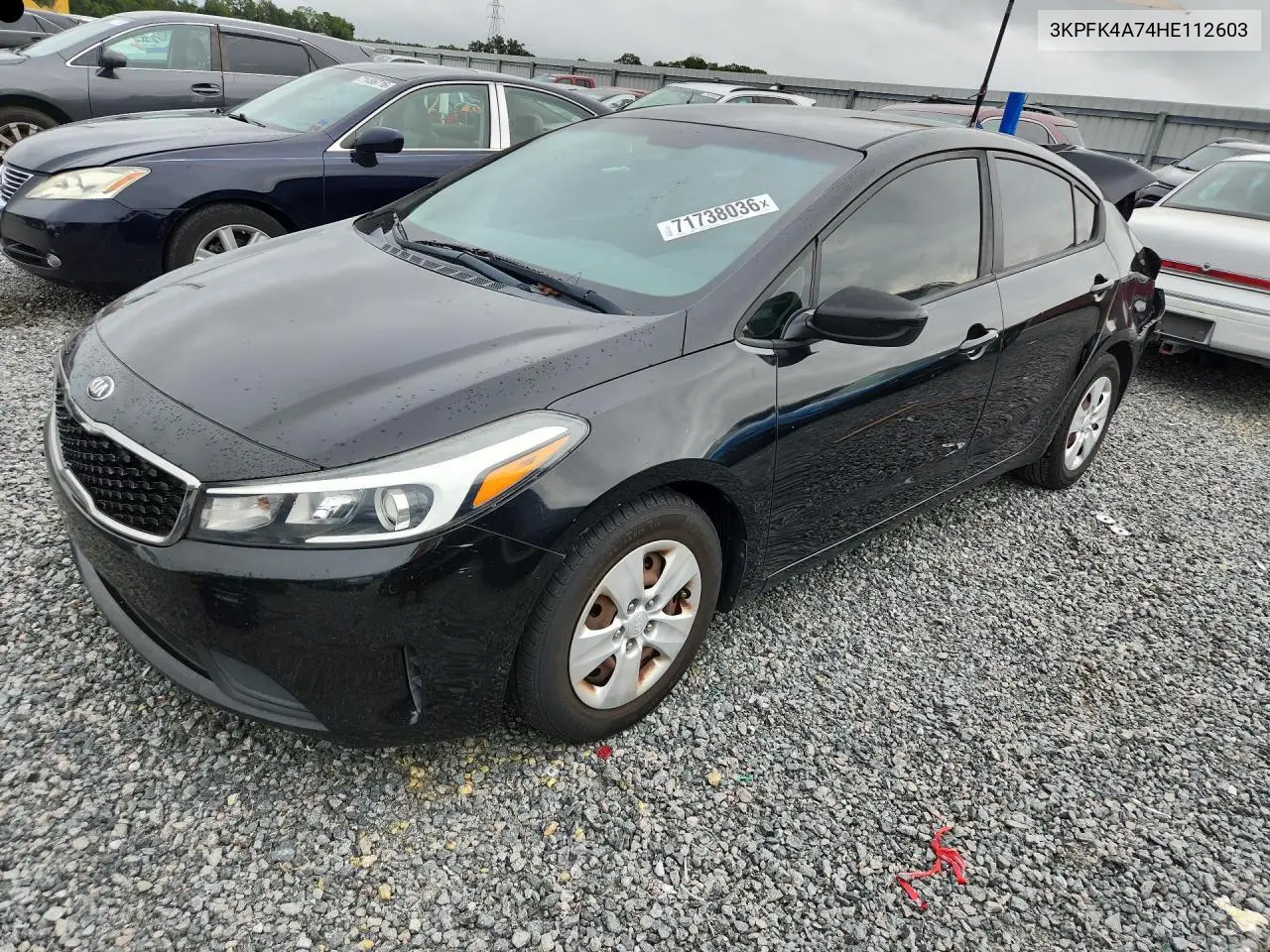 KIA FORTE 2017, VIN 3KPFK4A74HE112603