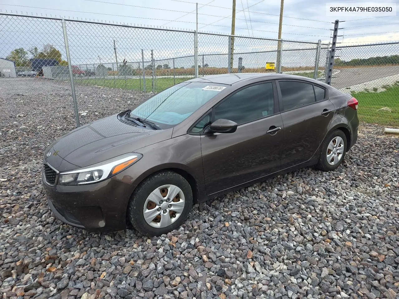KIA FORTE 2017, VIN 3KPFK4A79HE035050