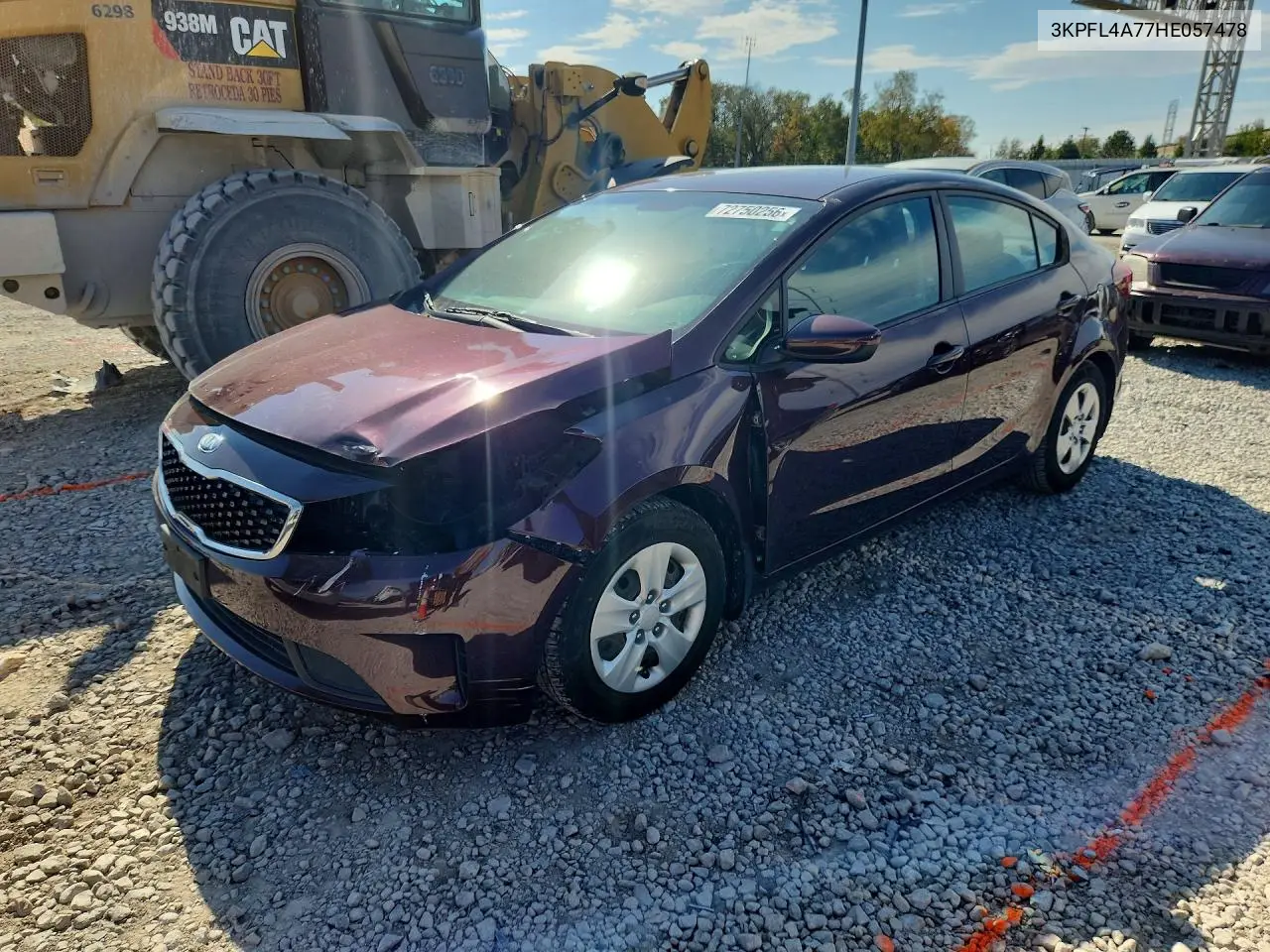 KIA FORTE 2017, VIN 3KPFL4A77HE057478