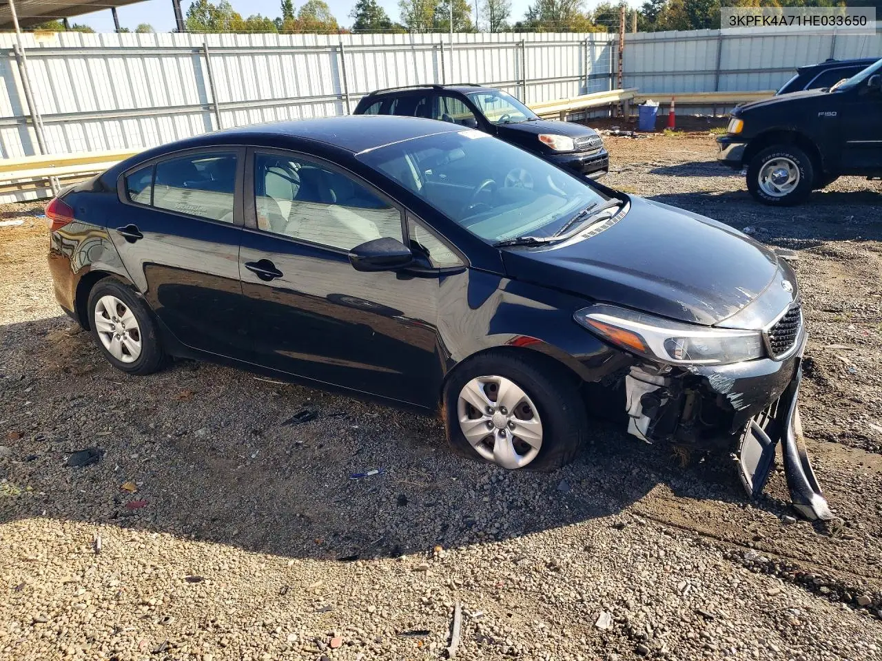 2017 KIA FORTE VIN 3KPFK4A71HE033650 — фото 4