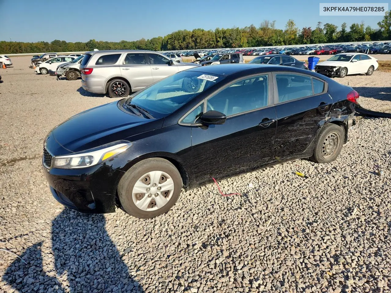 KIA FORTE 2017, VIN 3KPFK4A79HE078285