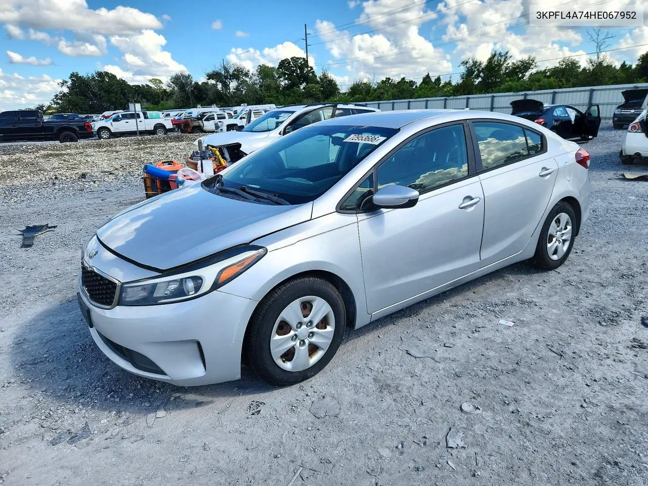 KIA FORTE 2017, VIN 3KPFL4A74HE067952