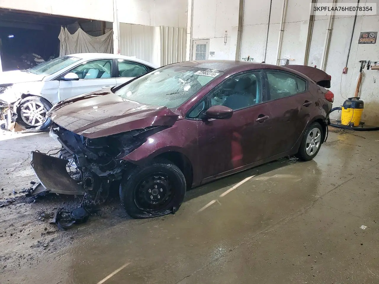 KIA FORTE 2017, VIN 3KPFL4A76HE078354