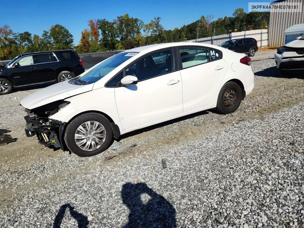 KIA FORTE 2017, VIN 3KPFK4A78HE078181